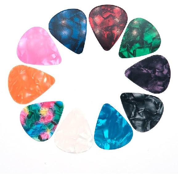 30 PCS Guitar Picks, 3 Different Thickness Abstract Art Colorful Celluloid Guitar Pick Plectrums For Bass, Electric, Acoustic Guitars Includes 30 Pack