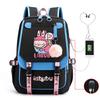Cute LABUBU cartoon printed backpack for junior high school students with large capacity ins wind school bag