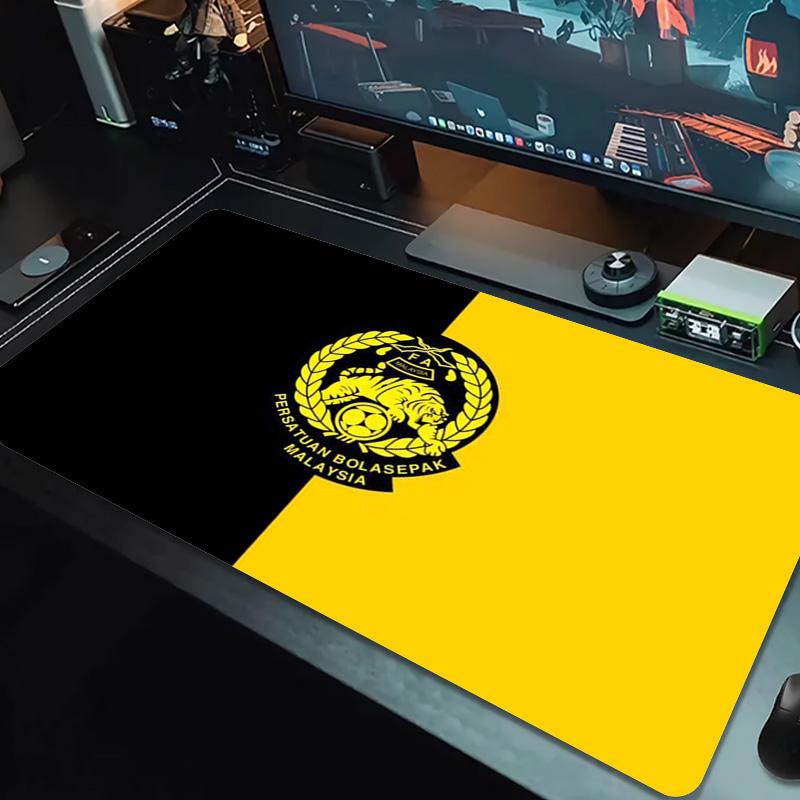 Malaysia Football Color Mouse Pad Large Gaming Table Cushion Non-slip Laptop Tablet Big Mousepad XXL Mat Mini PC Playmat With Lock edge