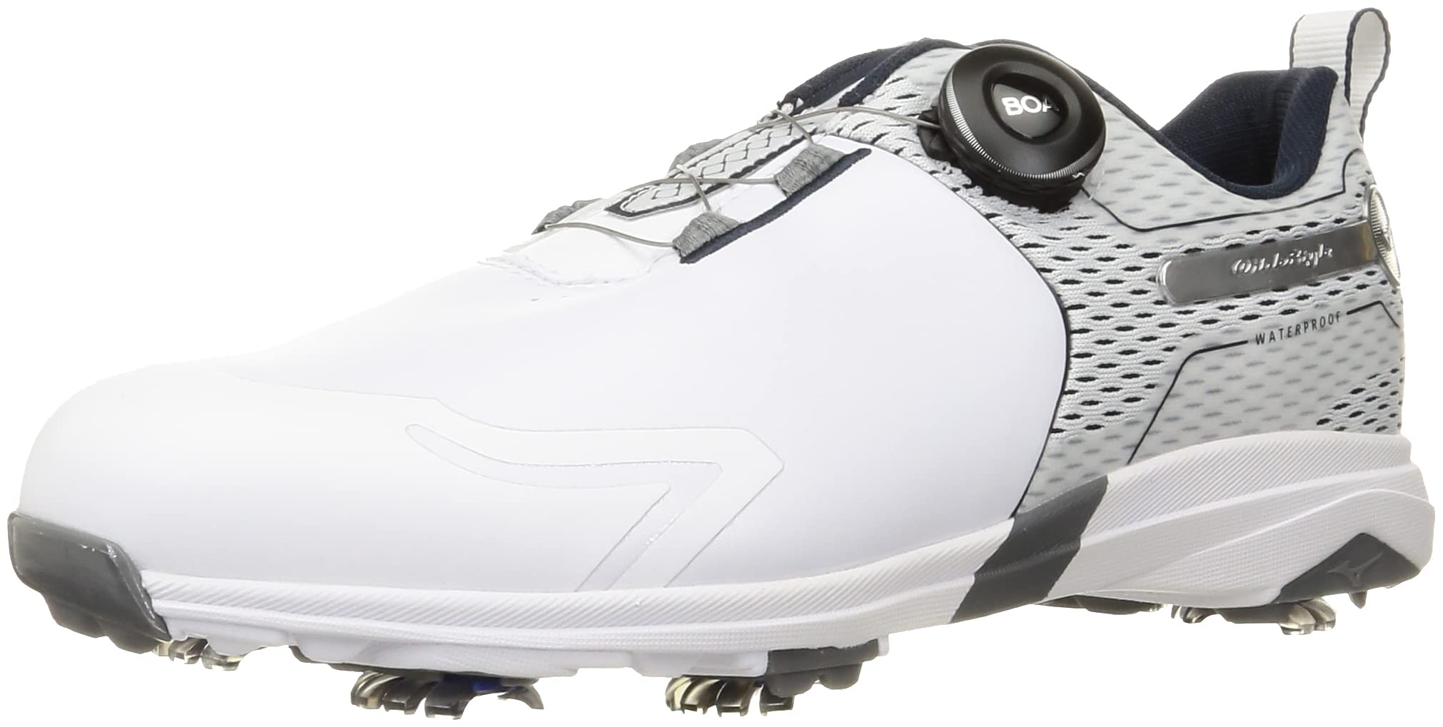 

Обувь для гольфа Широкий стиль SL Boa см F [Mizuno] Мужская Белый/Темно-синий 28.0