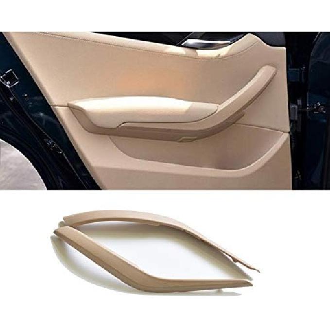 Door Handle Cover 2PCS Left/Right Side Inner Door Grab Handle Cover Door Armrest Bracket for BMW X1 E84 2010-2016 (Silver)