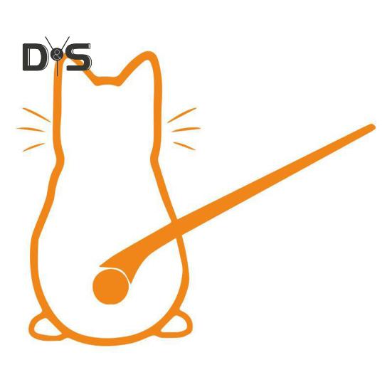 

Забавная наклейка на автомобиль с изображением кота, водонепроницаемая, ПЭТ, устойчивая к погодным условиям, самоклеющаяся, авто, внедорожник, задний стеклоочиститель автомобиля, украшение для тела, отделка котенка жёлтый