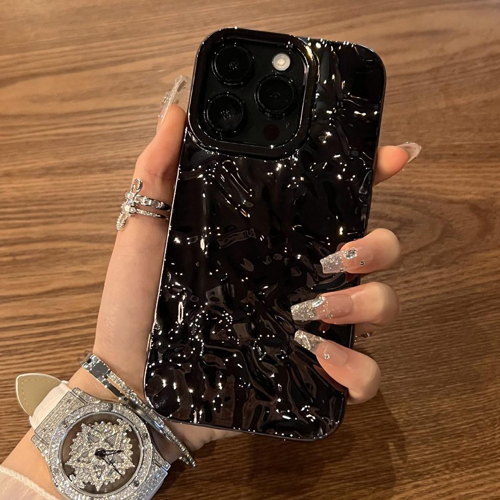 Applicable To IPhone 16 Wrinkled Skin-feeling Mobile Phone Case Apple 15proMax All-inclusive Matte 14 Anti-fall Protection Case