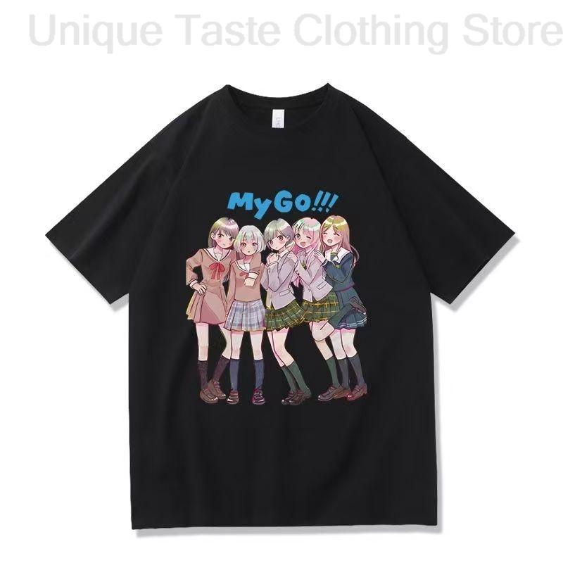 

BanG Dream Its MyGO T Shirt Rāna Kaname Takamatsu Tomori Anon Chihaya Soyo Nagasaki Taki Shiina Cartoon Short Sleeve Tshirt Top 4XL
