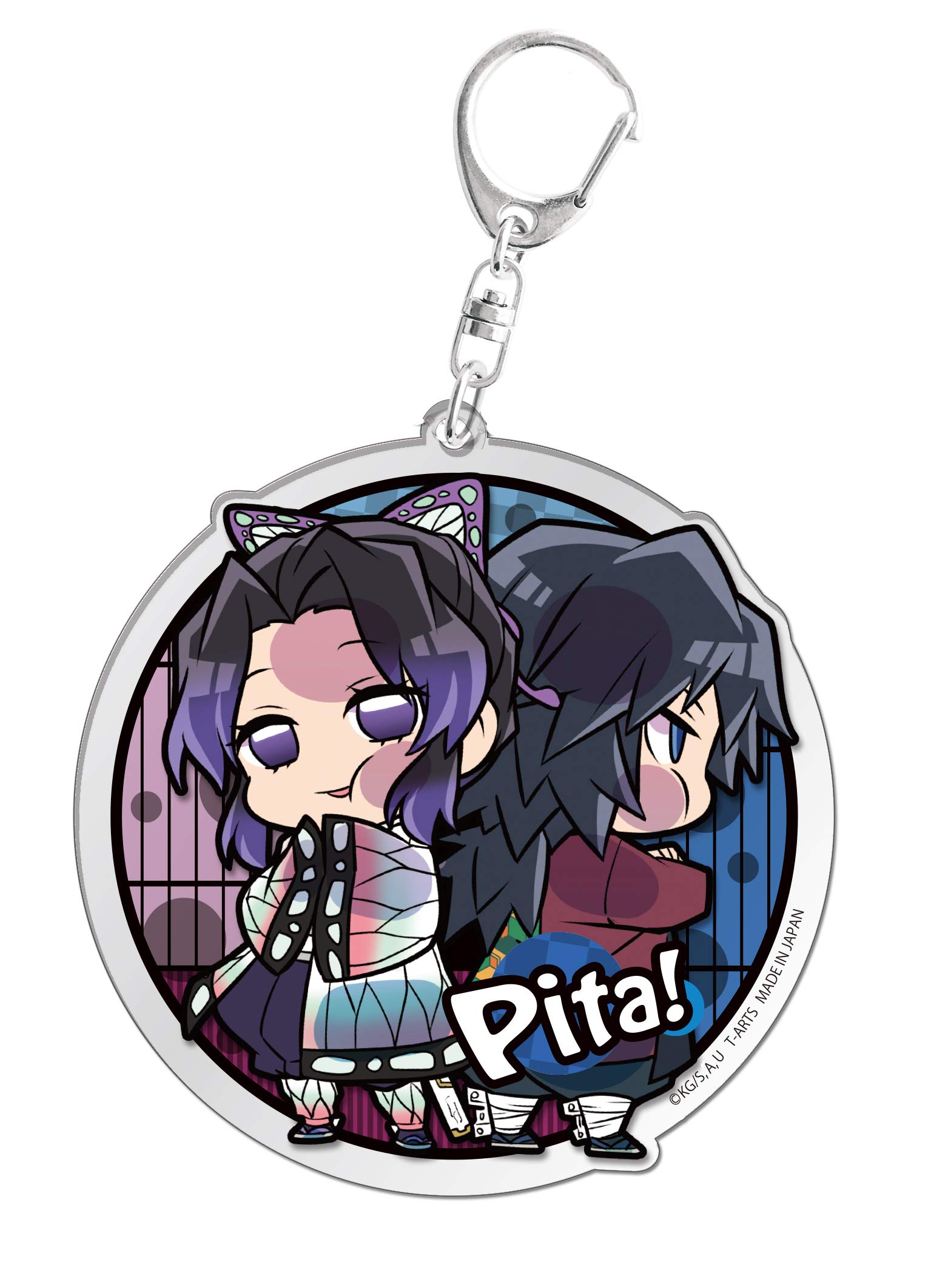 

Takara Tomy Arts Deformed Demon Kimetsu no Yaiba Acrylic Keychain Plus Giyuu Shinobu Pita! Slayer &