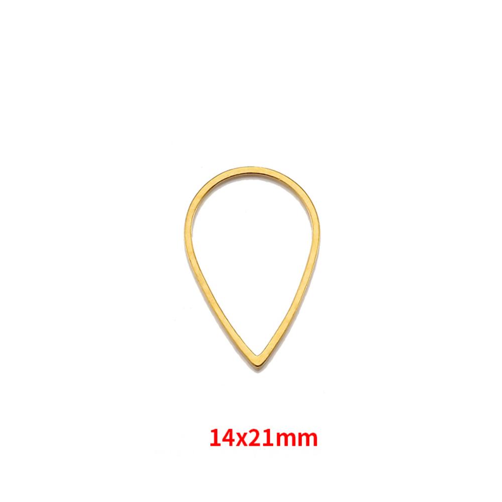 20pcs Stainless Steel Frames Charms DIY Resin Earring Pendants Base Geometry Hexagon Blank Bezel for Jewelry Making DIY Findings