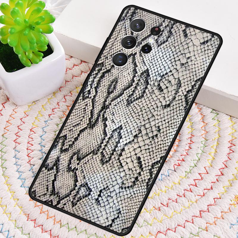 Snake skin texture soft TPU Phone Case For Samsung Galaxy note 10 pro S26 S25 S24 S23 S22 Ultra Plus S21 FE S20 Shockproof Cover
