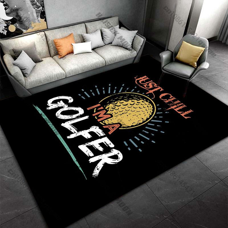 Golf Balls Textcarpet Yoga Living Room Room Decor Children's Crawling Mat Doormat Area Rug Games Floor Mat