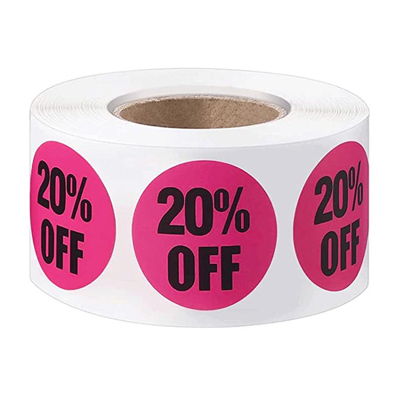

Retail Clearance Discount Stickers - 10% to 60% Adhesive Labels