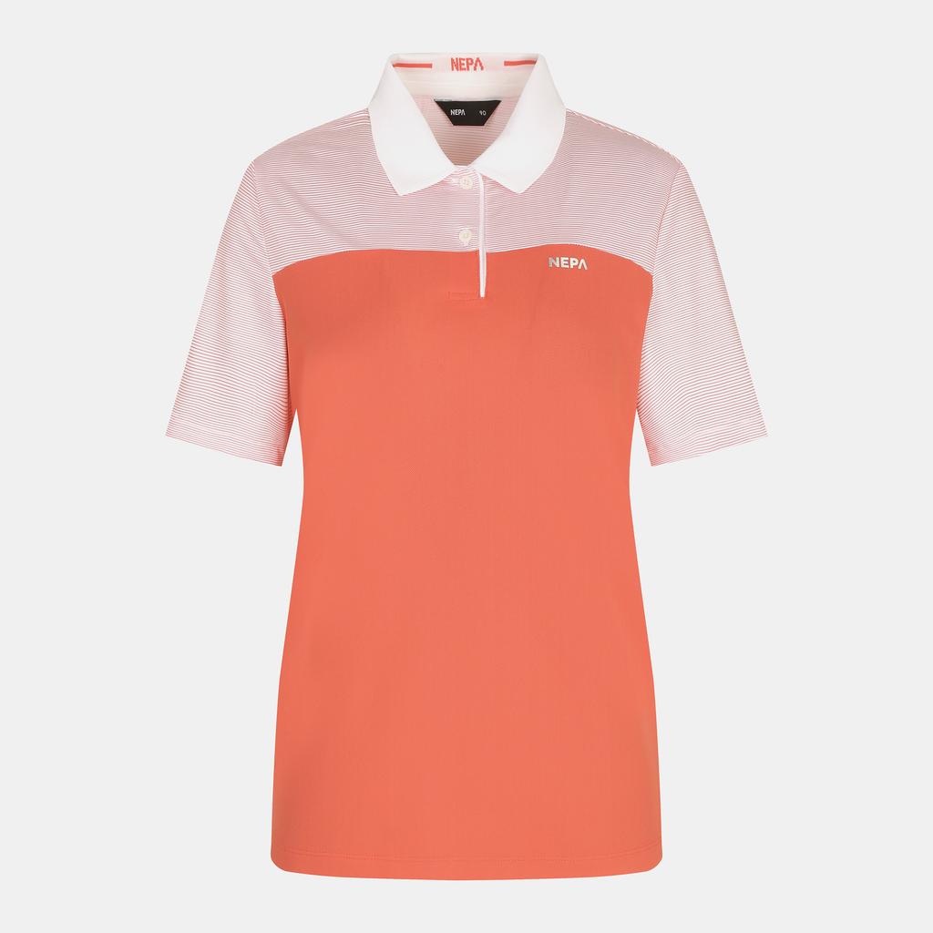 Nepa 7J45203 Women'S Striped Block Polo Shirt
