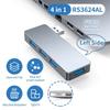 4 In 1 USB3.0 Hubs With Fast Speed Data Transfer And Aluminum Alloy Housing For Laptop Desktop PC Offices Use