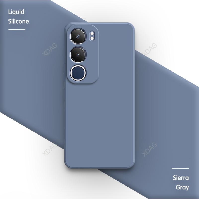 Basic Silicone Case Cover for VIVO Y19S 6.68" V2419 Funda Internal Flocking Original Lens Protection Soft Phone Back Shell Coque