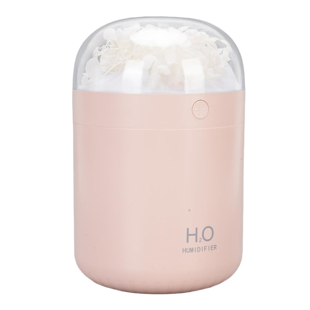 Eternal Flower Humidifier 2W 500ML Water   USB Powered Desktop Humidifier with 7 Color Light for Bedroom  