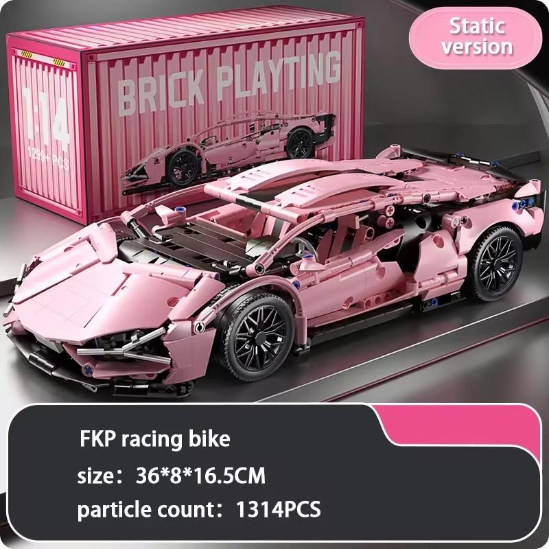 Technical Super Racing Car Building Blocks for Adults, Famous Sports Car Model Bricks, Assembly Toys, Holiday Gift, MOC