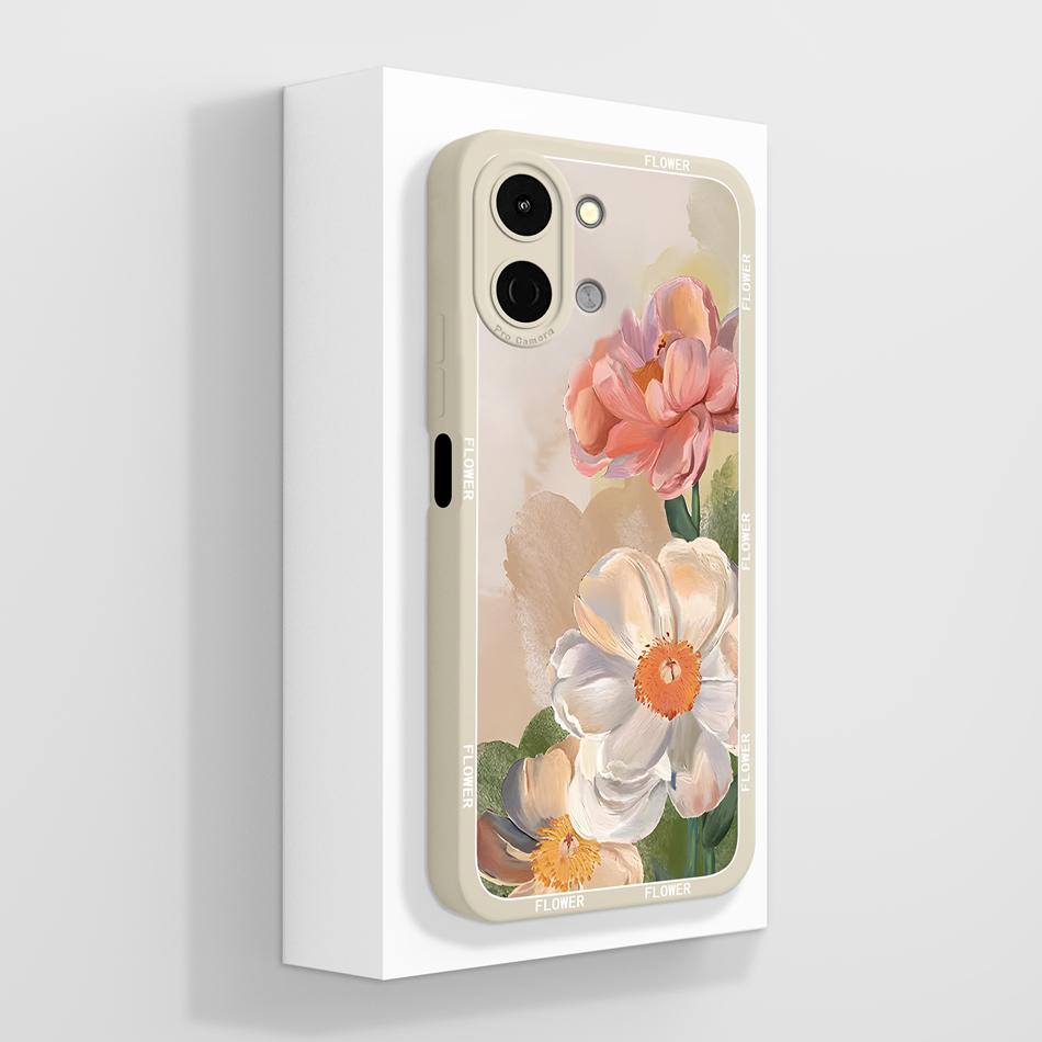For Tecno Spark Go 3 / Pop 20 Case Creative Design Lightweight Phone Funda For Tecno SparkGo3 / POP20 Soft Liquid Silicone Shell