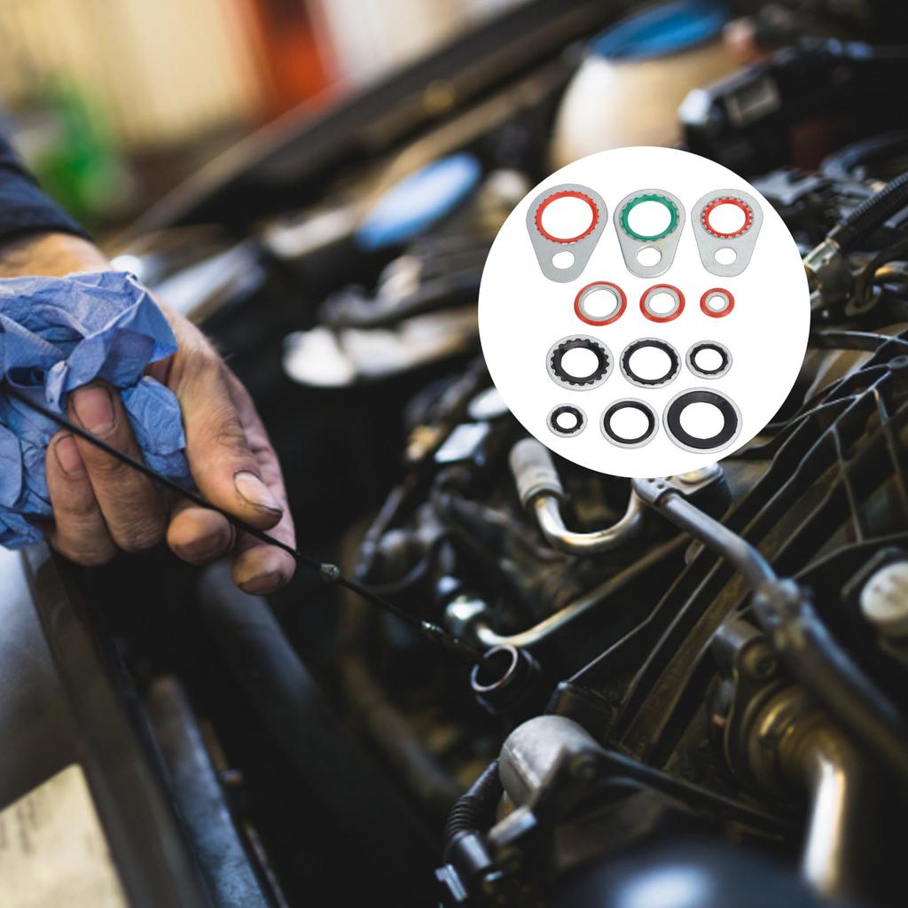   Conditioning   Port   Washer Kit  Lacement for R12 R134A 12 Sizes AC   Port   Washer Kit