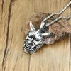 Trendy Men's Titanium Steel Pendant Exaggerated Men's Oversized Fashionable Skull Titanium Steel Necklace