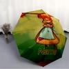 1PC Pippi Longstocking - Custom Name Automatic Folding Umbrella - Compact 8-Rib Design, Durable Plastic & Iron, Daily Use S0106019