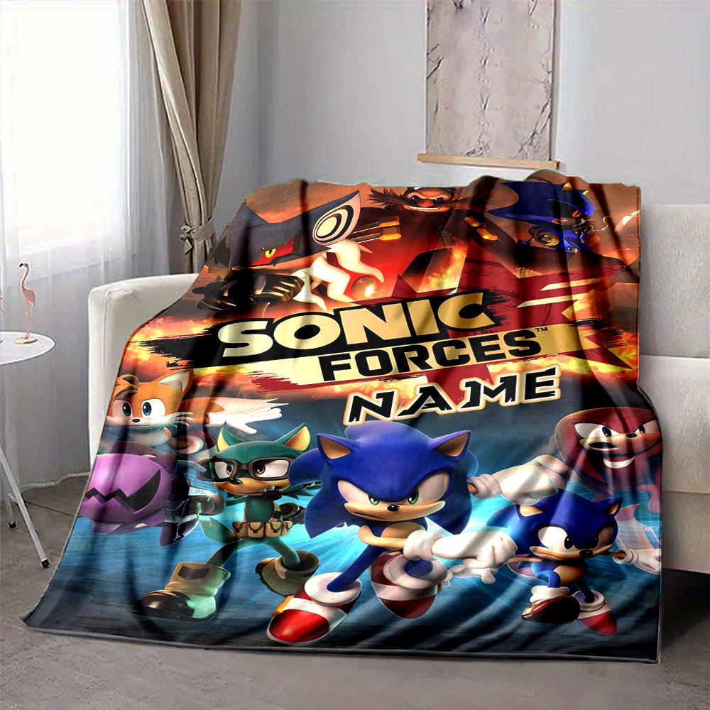 Custom 1pc Sonic Forces Adventure Blanket, Soft And Comfortable Blanket, Casual Warm, Camping Travel Blanket, Birthday Gift Q912191
