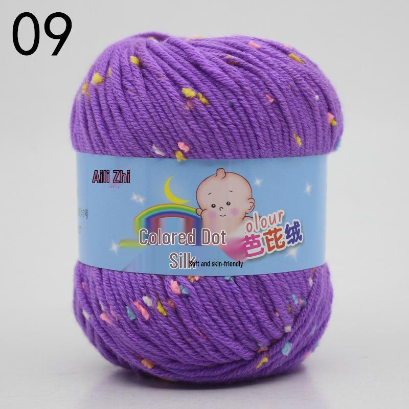 Velvet Milk Cotton Yarn Ball for Infant Sweaters & Crochet Shoes DIY Kit