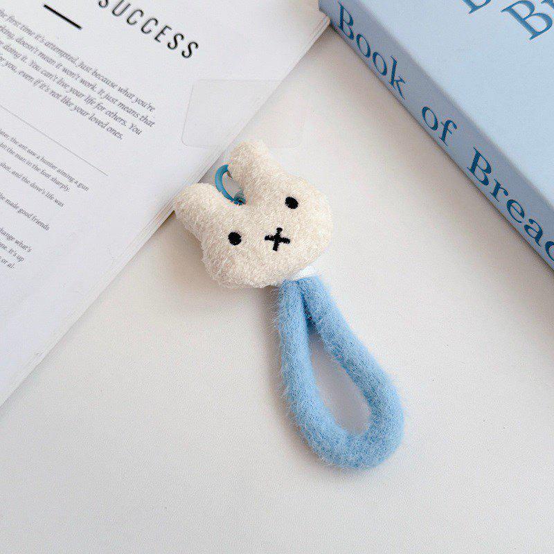 Miffy Rabbit Plush Phone Case Lanyard: Handheld Anti-lost Wrist Strap Keychain Pendant.