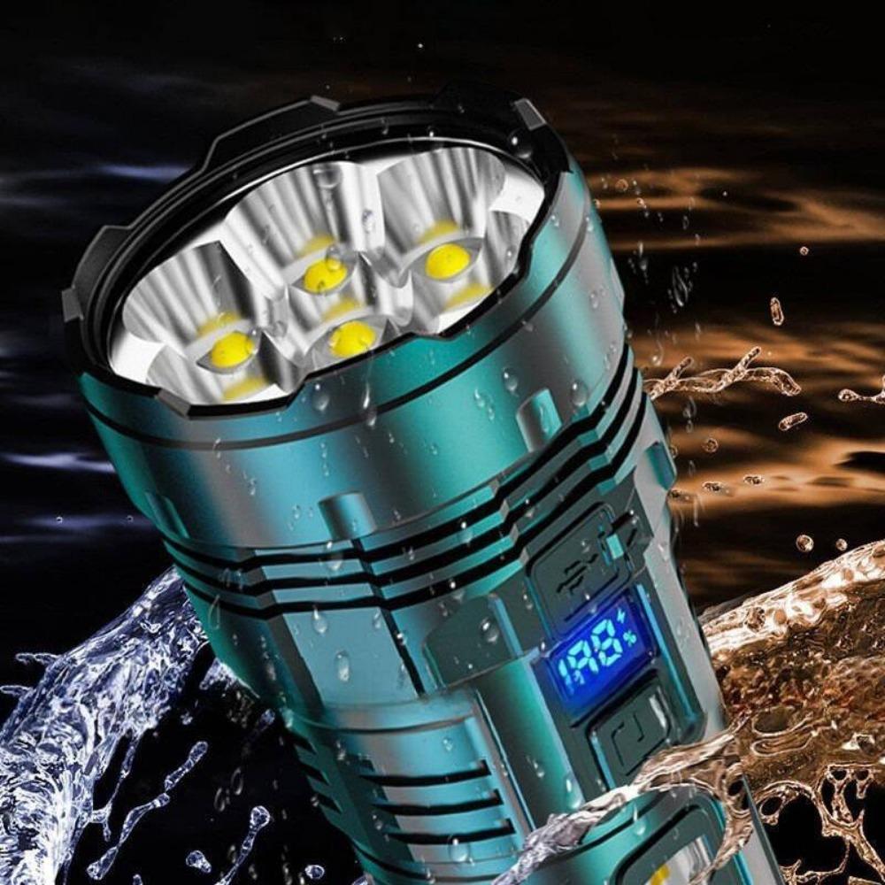 2024 New 7*LED Super Bright Flashlight Rechargeable Built-in Torch Tactical Lantern Outdoor Work Light Camping Fishing Light