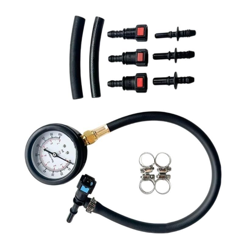 Gas Pressure Tester With Clear Display for Cars Motorcycles with Quick Connector
