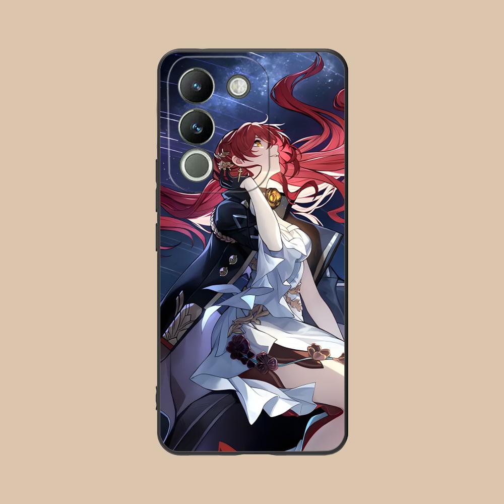 HSR Himeko Matte TPU Mobile Phone Case for VIVO V60 V50 V40 V30 V29 V27 V25 V23 Pro Lite 5G Colorful Printing Cover