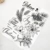 15x20.5 Christmas Pine Clear Stamps Transparent Seal Silicone Seal TPR Christmas Wedding Roller Stamps DIY Scrapbook Album Card