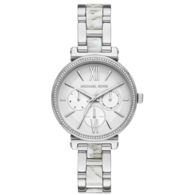 

Michael Kors Sofie Analog White Dial Silver Steel Strap Watch For Women - MK4345 белый