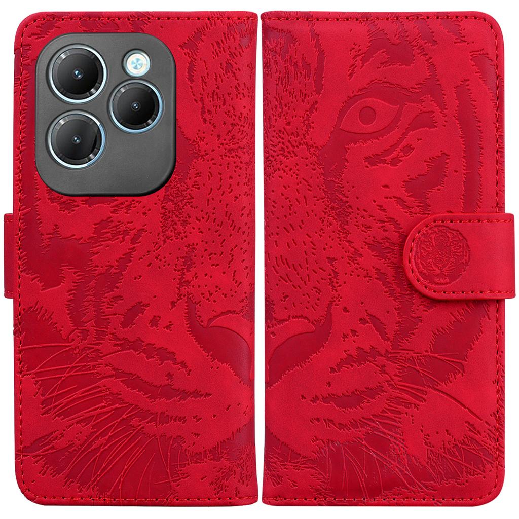 Etui na Infinix Hot 40/40 Pro Wzór Tygrysa Odporne na Upadki Skórzane PU Portfel Pokrowiec na Telefon