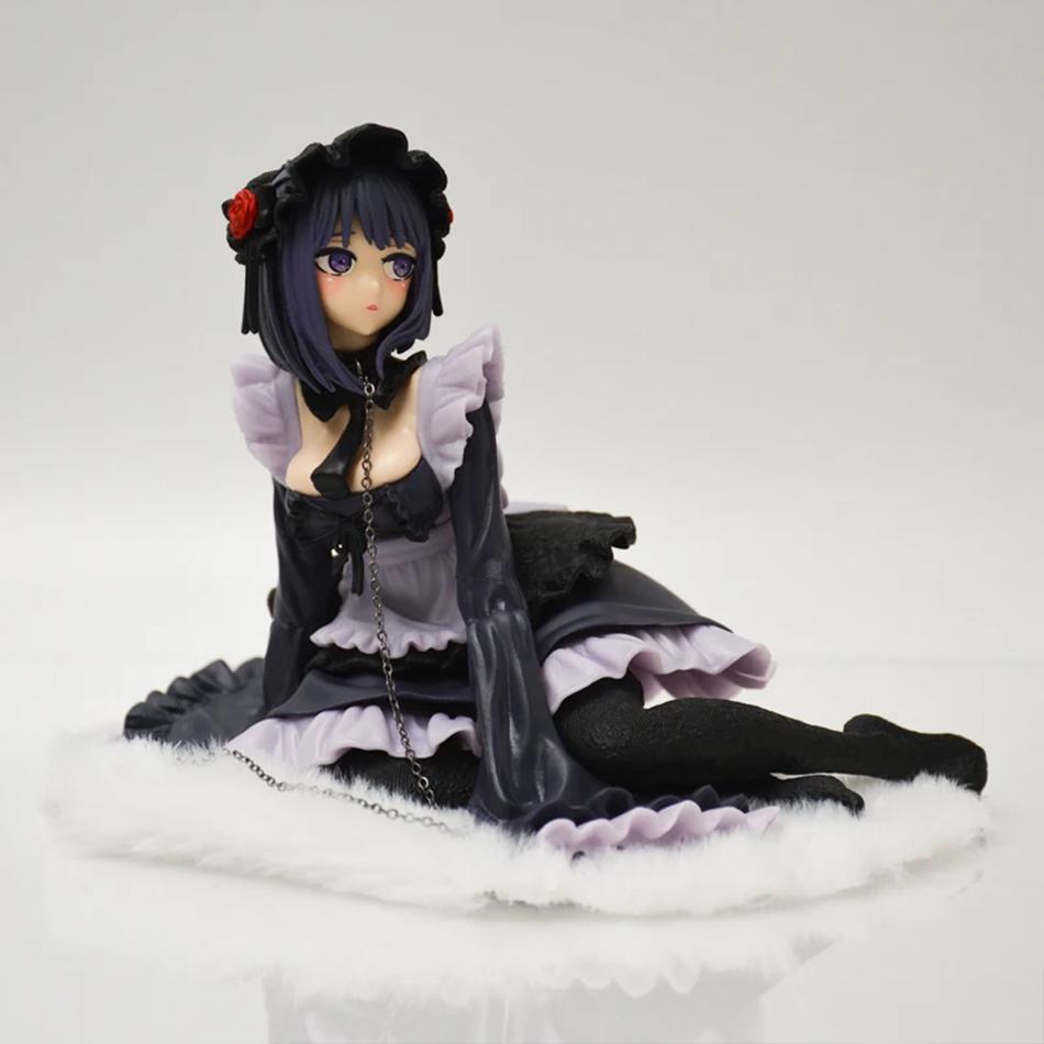 Anime Figure My Dress-Up Darling 12cm Black Maid Outfit Kitagawa Marin Action Figure Shizuku Kuroe Figurine Collection Model Toy