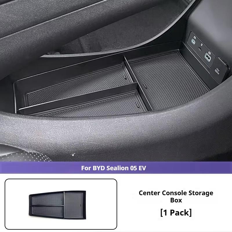For BYD Sealion 05 EV Central Control Lower Storage Box Gear With Multi Layer TPE Interior Car Modification Accessories Supplies