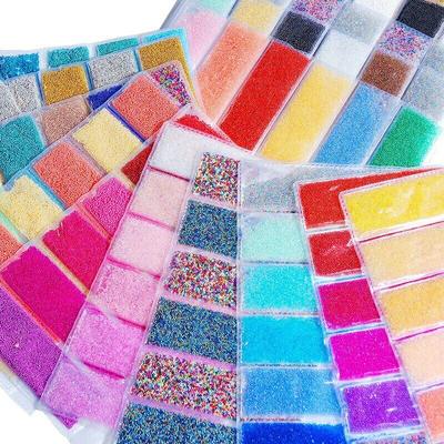 6 Colors/pack Mini Nail Caviar Beads Glitter Micro Beads Nail Jewelry Manicure Decoration