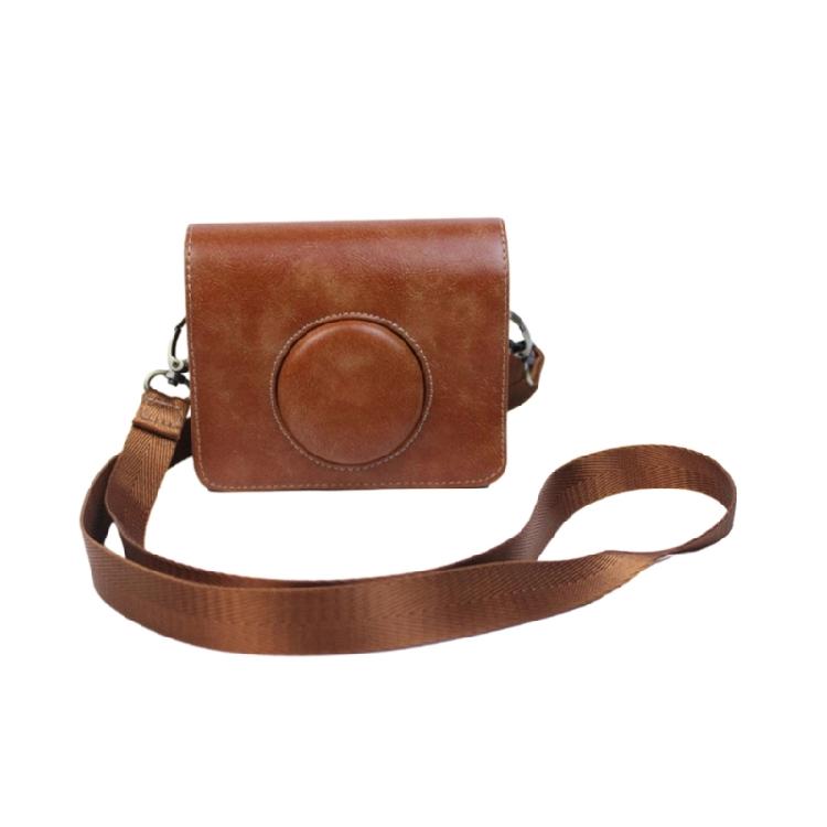 PU Leather Camera Case for Mini EVO Instant Camera with Adjustable Strap