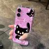 Scare the Black Cat for Apple IP16/17Promax Mobile Phone Case Air Cat Ears 15 Transparent 14 Cute 13 Soft