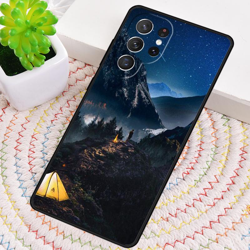 Camping Nature Mountain print Phone Case for Samsung Galaxy note 10 pro S26 Ultra S23 S24 FE S25 S21 S22 PLUS shockproof Cove