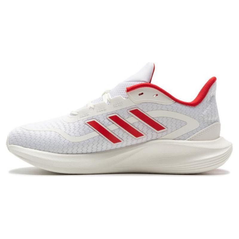 Adidas Comfortable Versatile Shock Absorbing Durable Low Top Casual Running Shoes Unisex Sneakers White Red IH6039