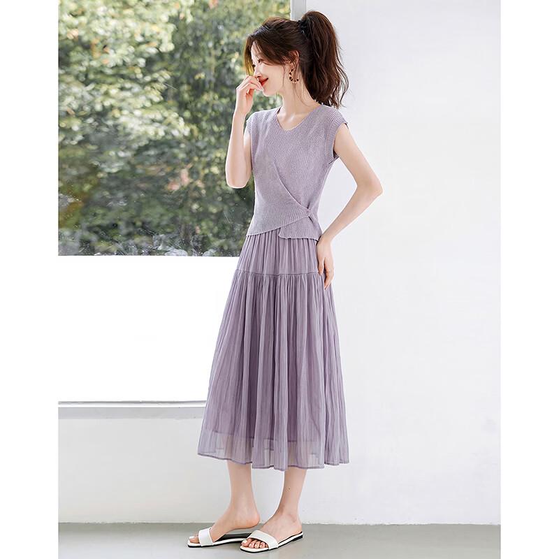 Elegant Button-Waist Two-Piece Skirt Set