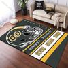 Rugby Team Print Personalisierter Benutzerdefinierter Name Teppich für Wohnzimmer Schlafzimmer Heimdekor Rutschfeste Bodenmatte Moderner Teppich Waschbare Teppiche
