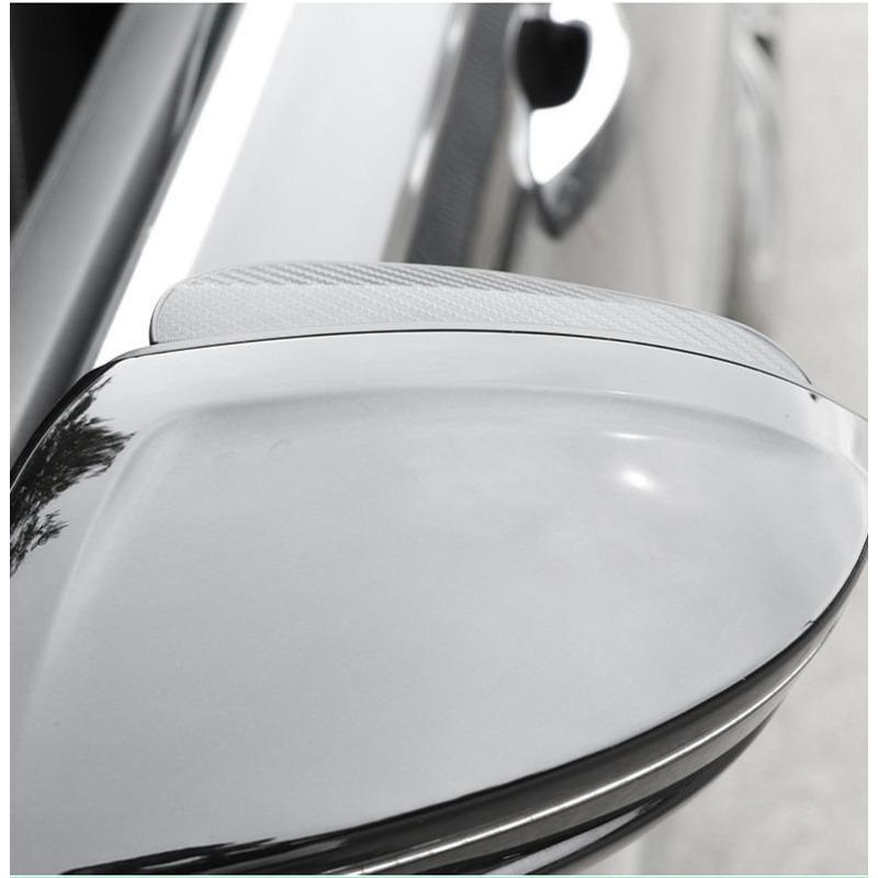 Carbon Fiber Car Rearview Mirror Rain Eyebrow (2-piece Set), Reversing Mirror Rain and Rain Shield