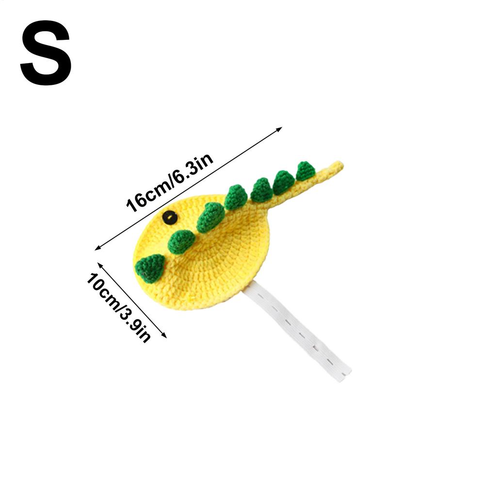 Turtle Sweater Adjustable Strap Dinosaur Design Outfit Small Animal Sweater For Pet Halloween Small Animal Cosplay Party Photos