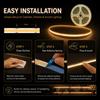 Motion Sensor Led COB Light Strip Battery Usb Powered 5V Auto ON/OFF Liner Lighting Diode for Cabinet Wardrobe Kitchen Staircase