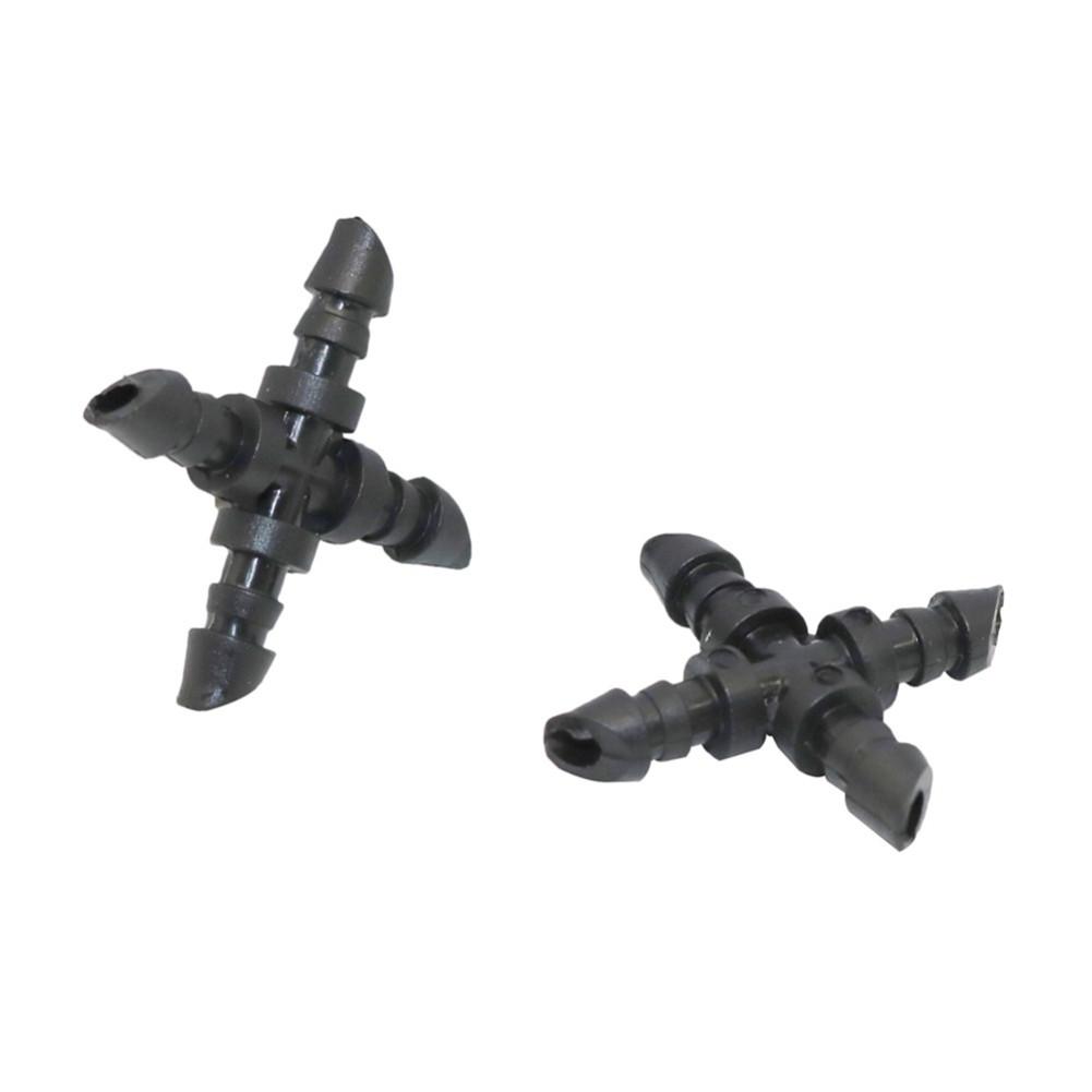 Twenty Pieces Barbed Four/7Mm Hose Tee Cross Connector Elbow Connectors Straight Connector Garden Irrigation Fish Tank Aquarium Hose Joint