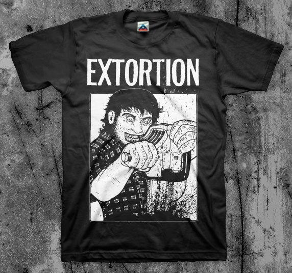 Extortion  Chainsaw  T shirt  Unisex T-Shirt L