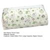 Pencil Case Green Kitten Print Large Capacity Stationery Organizer Smooth Zipper Closure