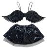 Metallic Wing and Skirt Set Children Princess Costume Accessories for Kids Girls Chrismas Halloween Birthday Cosplay