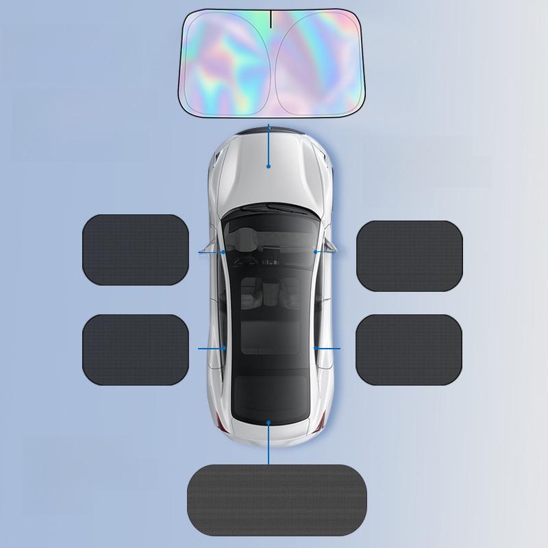 Universal Titan Silber Laser Auto Sonnenschutz - Wärmeisolierung & Sonnenschutz