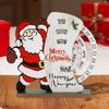 Christmas Calendar Advent Unique Date Month Weekday Decoration Xmas Decor for