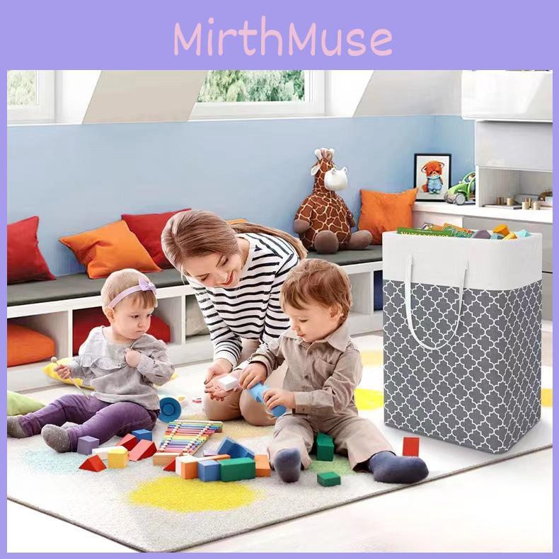 Spacious Foldable Storage Bag Durable Canvas Laundry Basket For Home Or Travel